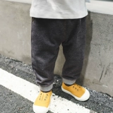 Детские повседневные брюки, осенние штаны для мальчиков для выхода на улицу, в западном стиле