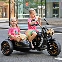 Электрический мотоцикл, велосипед тандем с сидением, детская трехколесная машина для мальчиков и девочек, подарок на день рождения