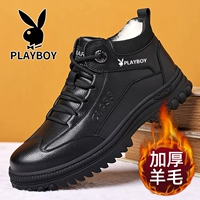Playboy, удерживающие тепло туфли, высокие нескользящие лыжные сапоги для кожаной обуви, из натуральной кожи