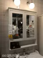Аутентичная Ikea Hekea Hennis Двойное зеркальное шкаф для ванной комнаты для ванной комнаты для хранения в ванной комнате