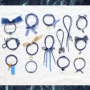 Hi màu xanh hải quân tóc vòng đầu bộ sưu tập phụ kiện tóc - Phụ kiện tóc dây buộc tóc đẹp
