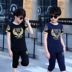 Quần áo trẻ em cậu bé mùa hè 2018 trẻ em mới ngắn tay t- shirt bông phù hợp với cậu bé thể thao giản dị hai mảnh Phù hợp với trẻ em