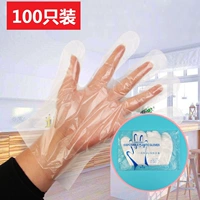 Один -временные перчатки прозрачные пластиковые пластиковые ПВХ перчатки из лобстеров для извлечения 100 выпечка.