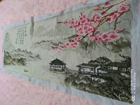 Чистое ручное вышивание ручной работы готовая продукт китайский стиль Jiangnan Spring Living Room