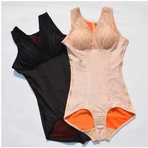 Đồ lót nhiệt liên tục mùa đông jumpsuit nhiệt dày cộng với nhung corset đồ lót bụng bằng nhựa - Một mảnh
