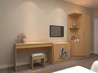 Nội thất khách sạn giường tiêu chuẩn phòng hoàn chỉnh kết hợp Bàn tivi cao và thấp Tủ 1,2 m giường đôi tùy chỉnh phòng kệ tivi giá rẻ