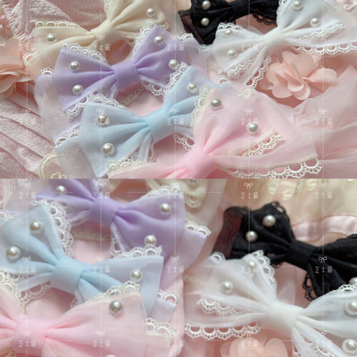 taobao agent Genuine hair accessory from pearl, hairgrip, Lolita style