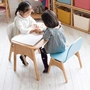 Bàn ghế trẻ em hai mét vuông Bàn ghế trẻ em 4 mét vuông Bàn trẻ em Bàn mẫu giáo và ghế đặt bàn học gỗ rắn - Phòng trẻ em / Bàn ghế bàn học chống gù cho bé gái