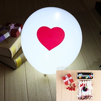 Белый шарик красное сердце_5