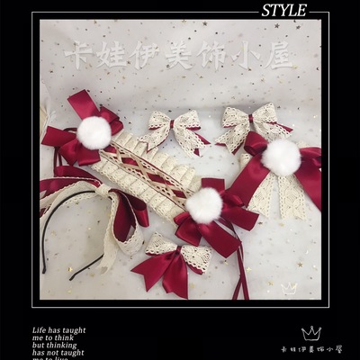taobao agent Genuine cotton headband, Lolita style