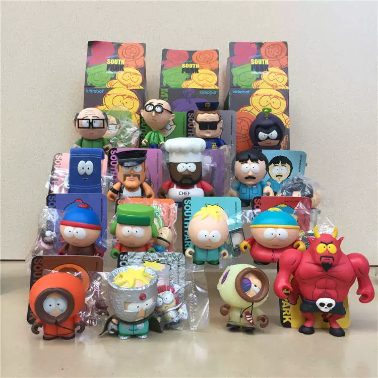Виниловая фигурка (Kidrobot) Southern Park 1-го поколения — Paradise Park / Fatty Kenny, ПВХ 6–7 см