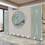Tùy chỉnh 
            màn hình phân vùng phong cách cổ xưa của Trung Quốc gấp văn phòng di động khách sạn phòng khách trung tâm y tế chặn màn hình gấp hai mặt đơn giản làm vách ngăn phòng máy lạnh giá rẻ
