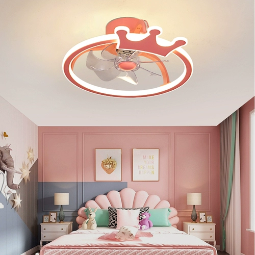 Вентилятор для детской комнаты для мальчиков и девочек, мультяшный потолочный светильник для спальни, креативный самолет