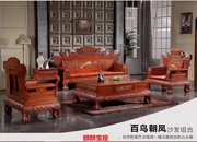 Dongyang gỗ gụ sofa gỗ hồng mộc kết hợp của Minh và nhà Thanh triều cổ điển Trung Quốc nội thất phòng elm sống kết hợp đặc biệt - Ghế sô pha