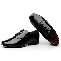 Взрослые мужские латино -танцевальные туфли национальная стандартная мужская современная танцевальная обувь кожаная танце