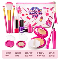 Розовая красная 12 -цельная набор (косметическая сумка) 1184