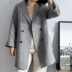 Áo khoác xương cá cashmere hai mặt chống mùa nữ áo khoác len nhỏ nữ Hàn Quốc đoạn ngắn 2019 mùa xuân LJ - Áo khoác ngắn Áo khoác ngắn