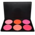 Studio Makeup Artist Mỹ phẩm Trang điểm Phấn má hồng 6 màu Tấm Rouge Tấm hỗ trợ Sửa chữa Tấm Hộp Âm thanh nổi Nhiều màu - Blush / Cochineal Blush / Cochineal
