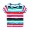 Quần áo trẻ em 2019 cho bé trai và bé gái áo thun ngắn tay mùa hè trẻ em sọc cầu vồng trong chiếc áo cotton trẻ em thủy triều phiên bản Hàn Quốc của đại dương - Áo thun quần áo trẻ em nam