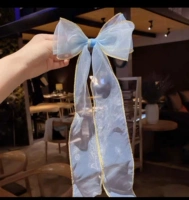 С бантиком, синий