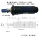 Xi lanh thủy lực mini ROB/ROC/ROA50X50X100X150X200X250X300 xi lanh dầu tròn nhỏ