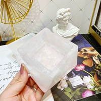 Кремовая квадратная коробка для хранения, силиконовая форма ручной работы, эпоксидная смола, новая коллекция, «сделай сам»