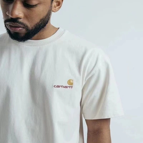 Хлопковая футболка с коротким рукавом с круглым воротником для влюбленных, с вышивкой, свободный крой