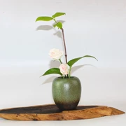 流 轩 Bình hoa nhỏ retro Hoa hình trụ nhỏ Hoa cắm hoa cắm hoa Bình gốm đựng lọ hoa Zen - Vase / Bồn hoa & Kệ