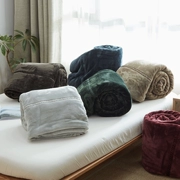 Ichiban kiểu Nhật mùa đông thường raschel chăn dày flannel chăn san hô lông cừu chăn Độc thân Double Single - Ném / Chăn