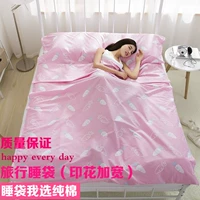 Cotton túi ngủ du lịch túi ngủ bẩn khách sạn khách sạn túi ngủ người lớn giường đôi du lịch duy nhất túi ngủ xách tay túi ngủ đôi