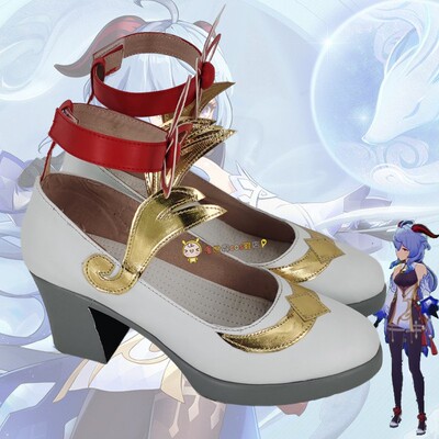 taobao agent Original God Ganyu COS Shoes Custom A011 Anime Game Character COSPLAY High Heel Performance Shoes Modeling