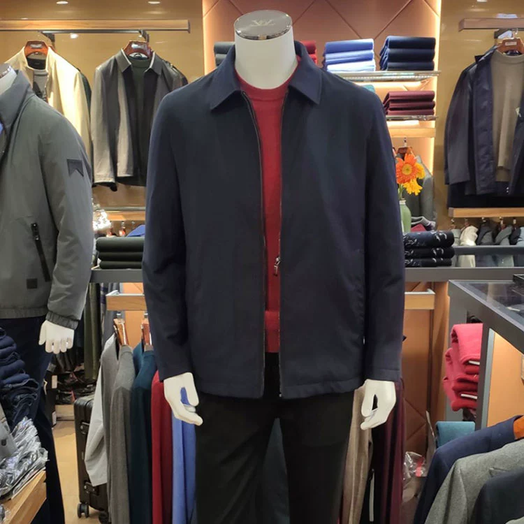 Luca Dilong dành cho nam giới chính hãng áo khoác nam mùa đông mới ve áo khoác lông thỏ ni vượt qua áo khoác trung niên - Áo vest cotton