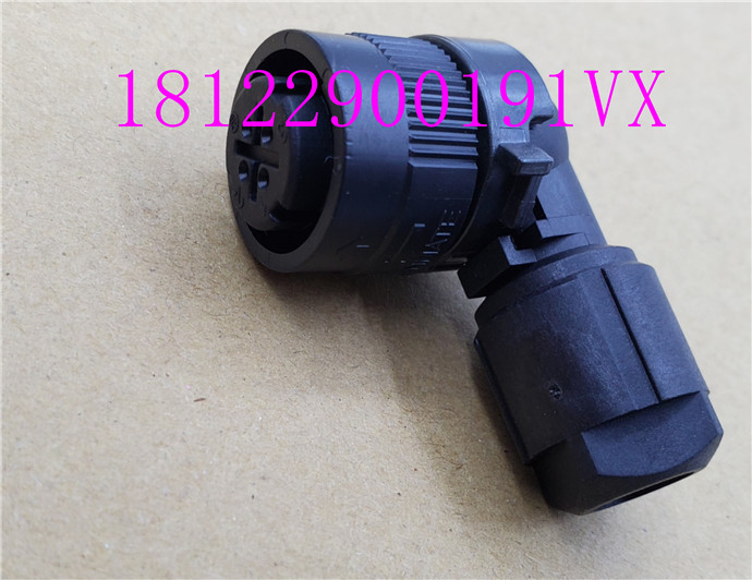4-Core Elbowfanuc  A06B-6114-K204 # S servo motor  Encoder line Connector / JAE10 core Plug