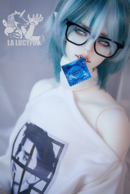 taobao agent [La Lucyful] {Sao Ji} BJD baby clothes off -the -shoulder sweater black and white uncle 1/3 1/4