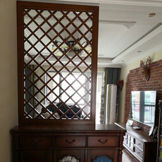 Деревянная резная фигурка 实木花格隔断 玄关 客厅屏风