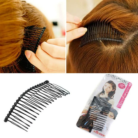 Черная челка, заколка для волос, шпильки для волос, аксессуар для волос