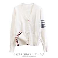 Трикотажный свитер, кардиган, куртка, коллекция 2022, в западном стиле