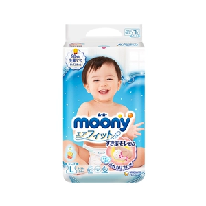 Moony/Younijia Baby Diapers L 54 куска японского импорта в Японии
