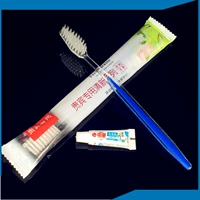 Одноразовая зубная щетка, зубная паста, индивидуальный комплект, 2 в 1, сделано на заказ