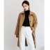 Quần áo Handu 2019 Phụ nữ Hàn Quốc mùa thu mới màu rắn dài Áo khoác len nữ rộng rãi - Áo Hàn Quốc Áo Hàn Quốc