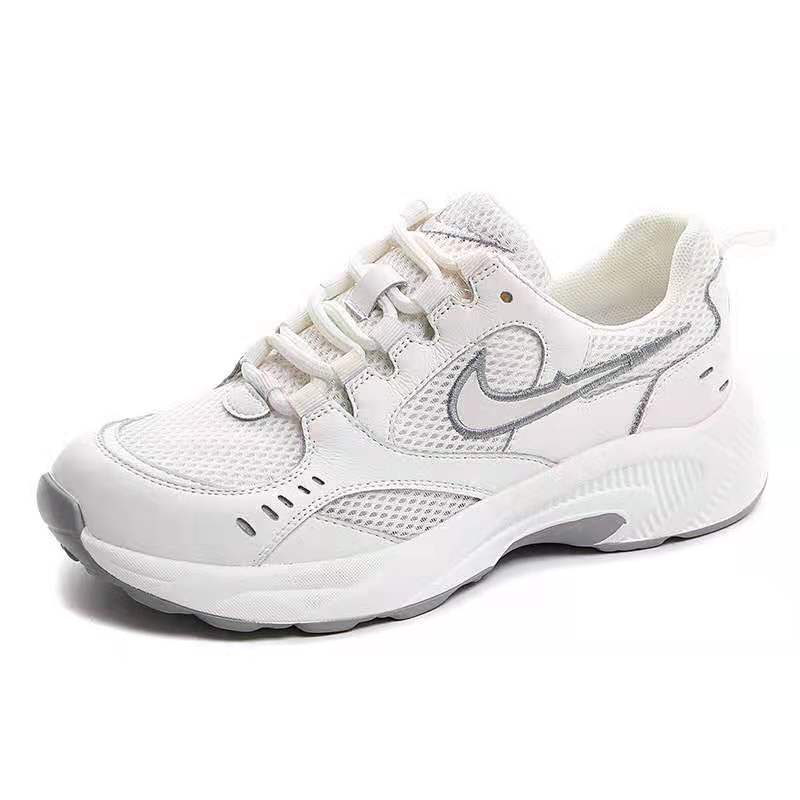Grey Mesh 4.5Cm Heel Heightblack Daddy shoes female summer Mesh surface Bomb Street 2021 Thick bottom Apricot gym shoes Hot money Gougou Forrest Gump shoes female Thin