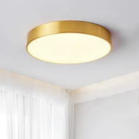Светодиодный медный современный потолочный светильник для коридора, легкий роскошный стиль, в американском стиле