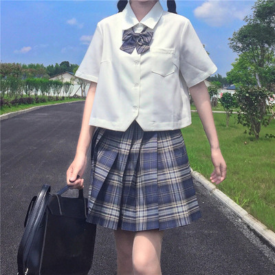 taobao agent Japanese base student pleated skirt, jacket, spring summer clothing, 2021 collection, with short sleeve