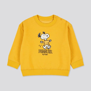 Uniqlo, детский трикотажный замшевый спортивный лонгслив для раннего возраста, толстовка