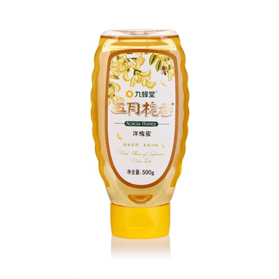 Мед Jiufengtang Sophora japonica май 500г/перевернутая упаковка