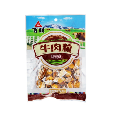 [百联牛肉粒五香味60g]