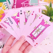 Cartoon Girl Heart Poker Cullo Variety Sakura Board Game Trò chơi giải trí Cờ vua Pink Solitaire