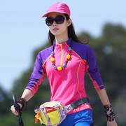 Của phụ nữ thể thao ngoài trời phù hợp với giản dị quần áo khô nhanh dài tay leo núi quần áo mùa hè của phụ nữ phần mỏng thoáng khí đi bộ đường dài quần áo
