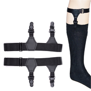 Đen nylon garter clip đôi mô hình nam giới và phụ nữ đàn hồi hàng dệt kim clips vớ điều chỉnh vớ chống trượt clips Châu Âu và Hoa Kỳ