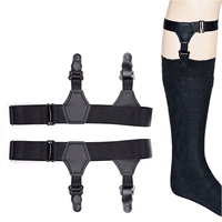 Đen nylon garter clip đôi mô hình nam giới và phụ nữ đàn hồi hàng dệt kim clips vớ điều chỉnh vớ chống trượt clips Châu Âu và Hoa Kỳ dây nịt móc tất đẹp cho nữ